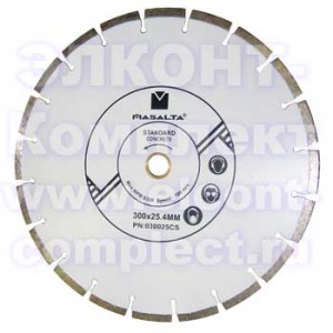 Алмазный диск 14СS (бетон, D350 мм 40х3,2х8, 24 режущих кромок)